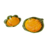 Duo of cups Vallauris leaf and flower
