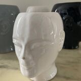 Series of 4 vintage ceramic head vases from the 70s and 80s