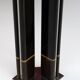 Paolo Barracchia Italian Steel and Inlaid Wood Dinning Table by Roman Deco
