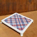 Vintage enamelled trivet from the 40s/50s