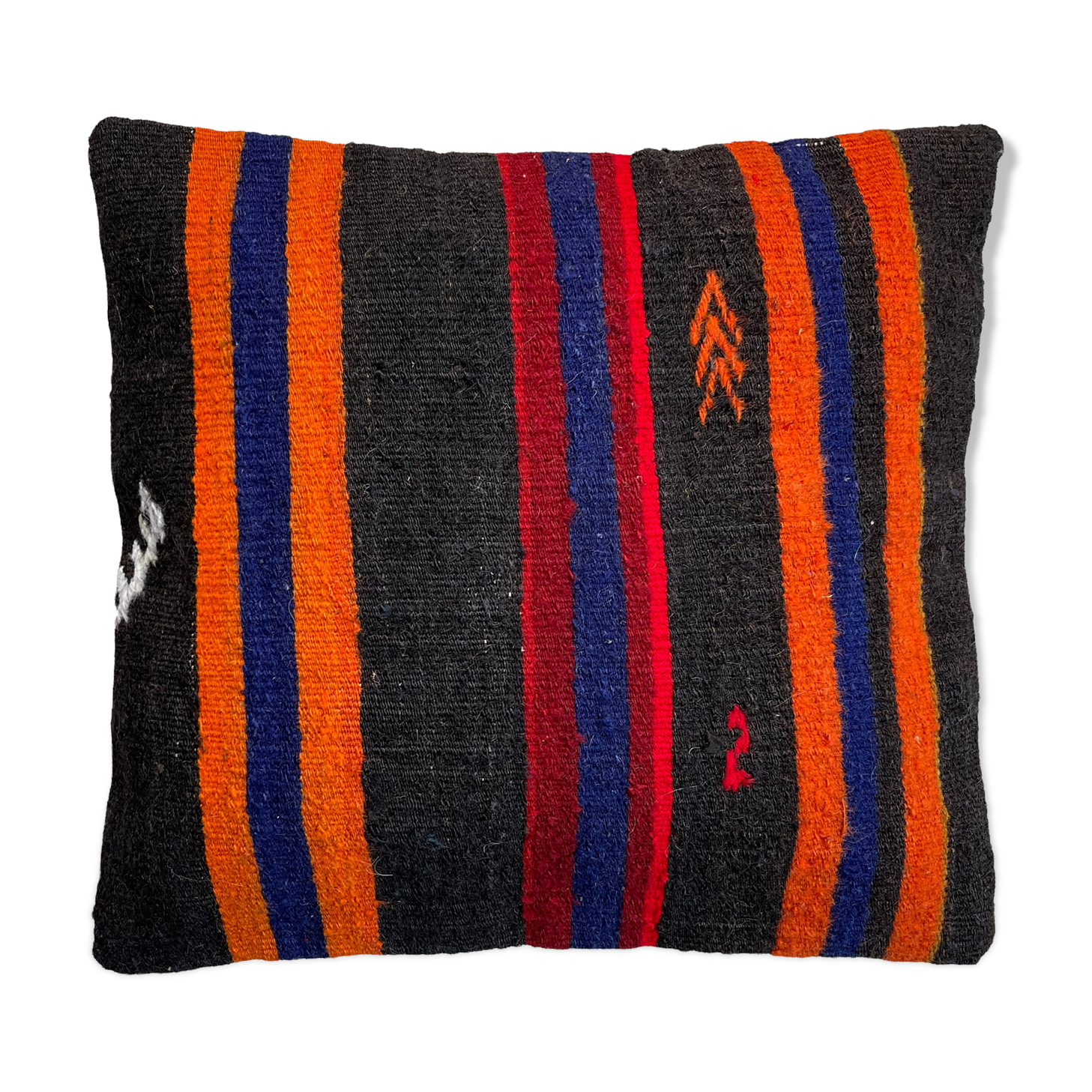 Housse de coussin kilim turc vintage, 40 x 40 cm