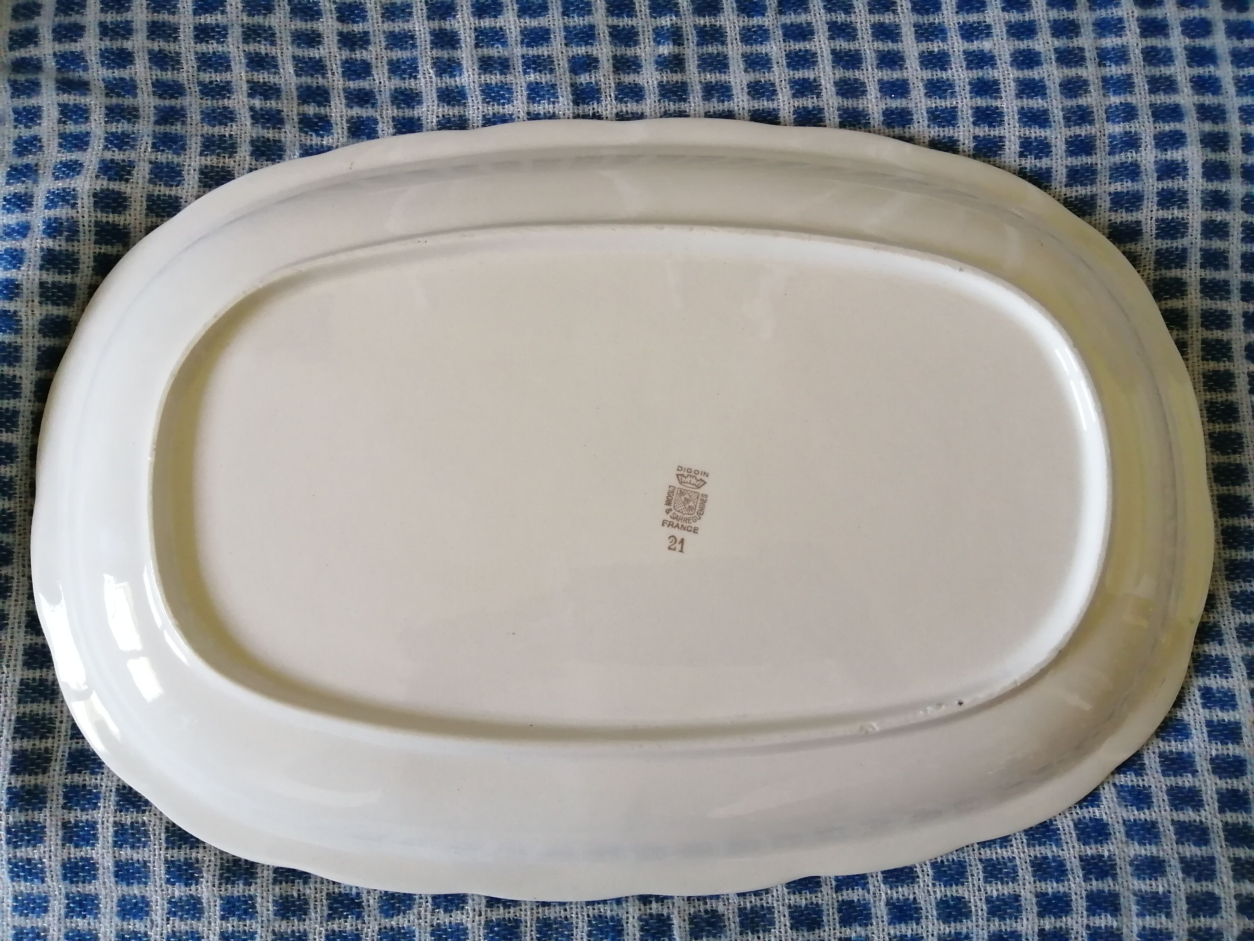 Digoin Sarreguemines vintage dish