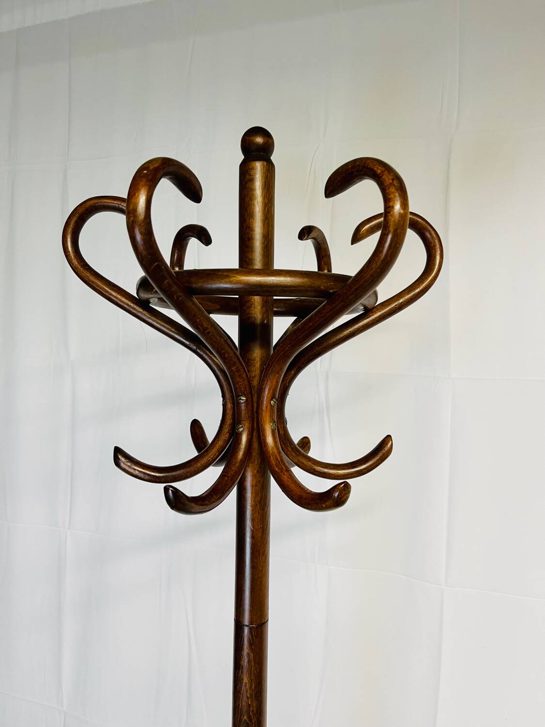 Wooden coat rack