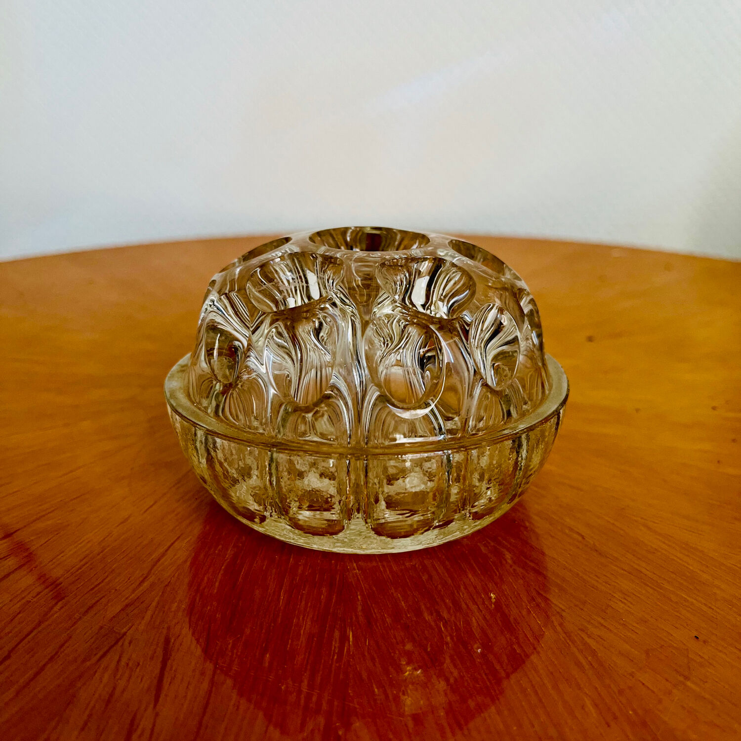 Antique glass flower pick