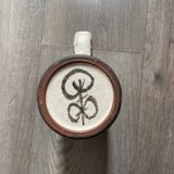 Vintage tankard signed Gustave Reynaud – Atelier Le Mûrier, Vallauris –