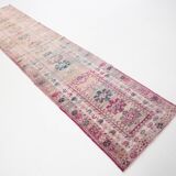 Soft & Dusty Pink Vintage Runner Rug, 78x360Cm