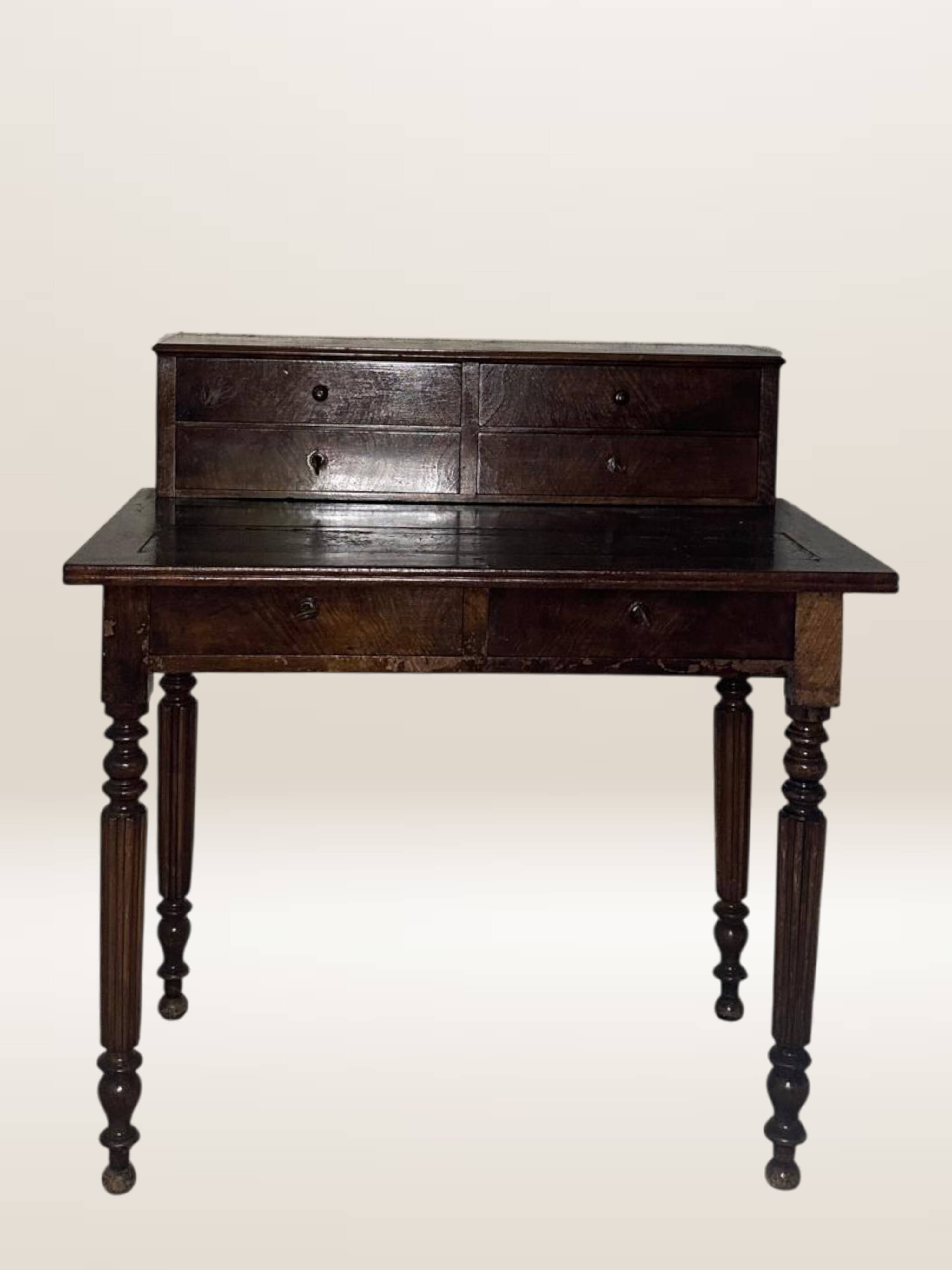 Lady's writing desk, bonheur-du-jour, late 18th century.