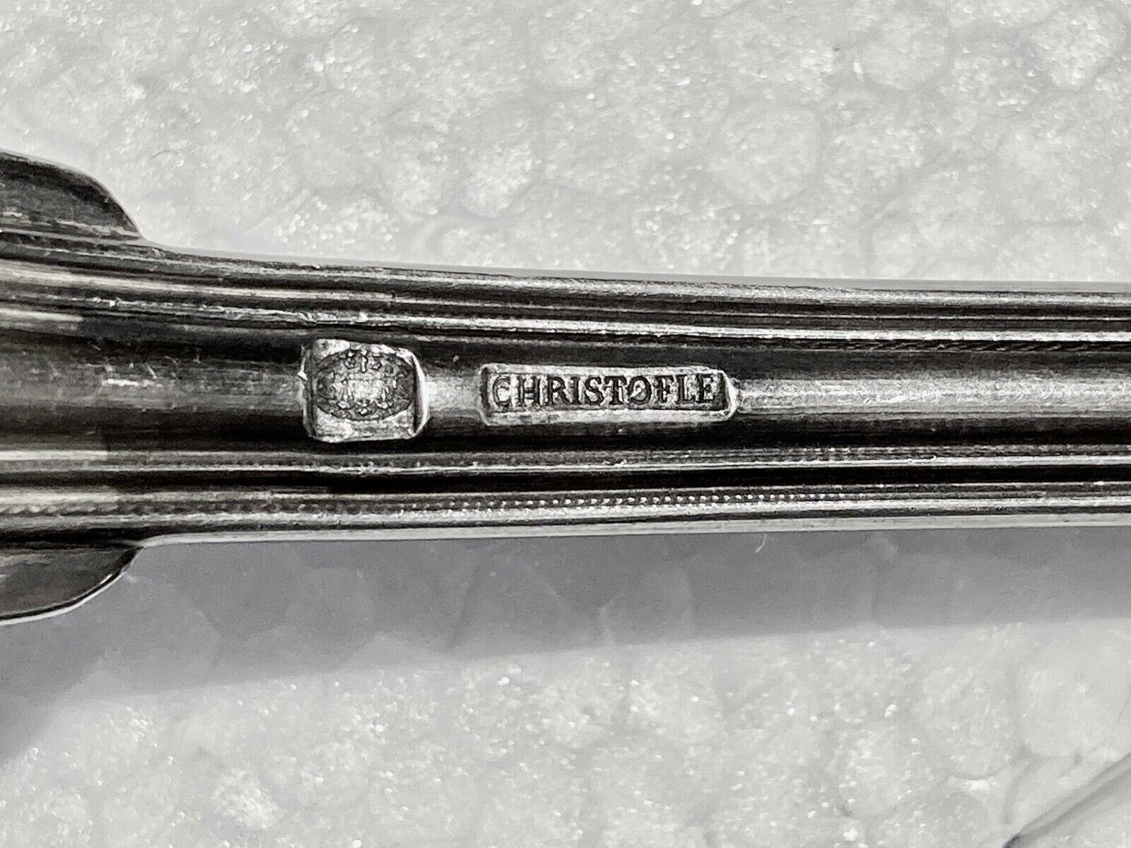ladle soup excellent condition, silver metal.signed Christofle - art deco model