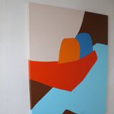 Figurative painting "in your arms" celestial