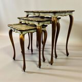 Set of 3 vintage nesting tables / side tables