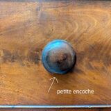 Antique English wooden chest of drawers, 19th century, H127cm