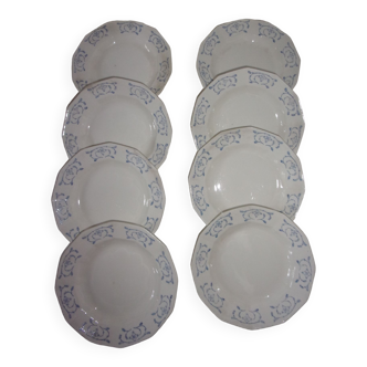 Lot de 8 assiettes creuses St Amand Ceranord