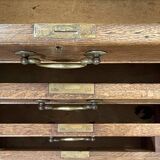 Early 20th century English flat desk in oak