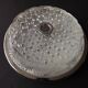 Pair of French Vintage Semi-Flush Cut Glass and Silver Metal Wall Lights