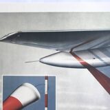 Set of 4 original lithographs by Peter Klasen, 1978. The air.