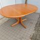 Vintage Round Extendable Dining Table - Wood - Extendable Table - Dining Table
