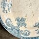 Longwy round dish in iron clay, "Fontainebleau" service