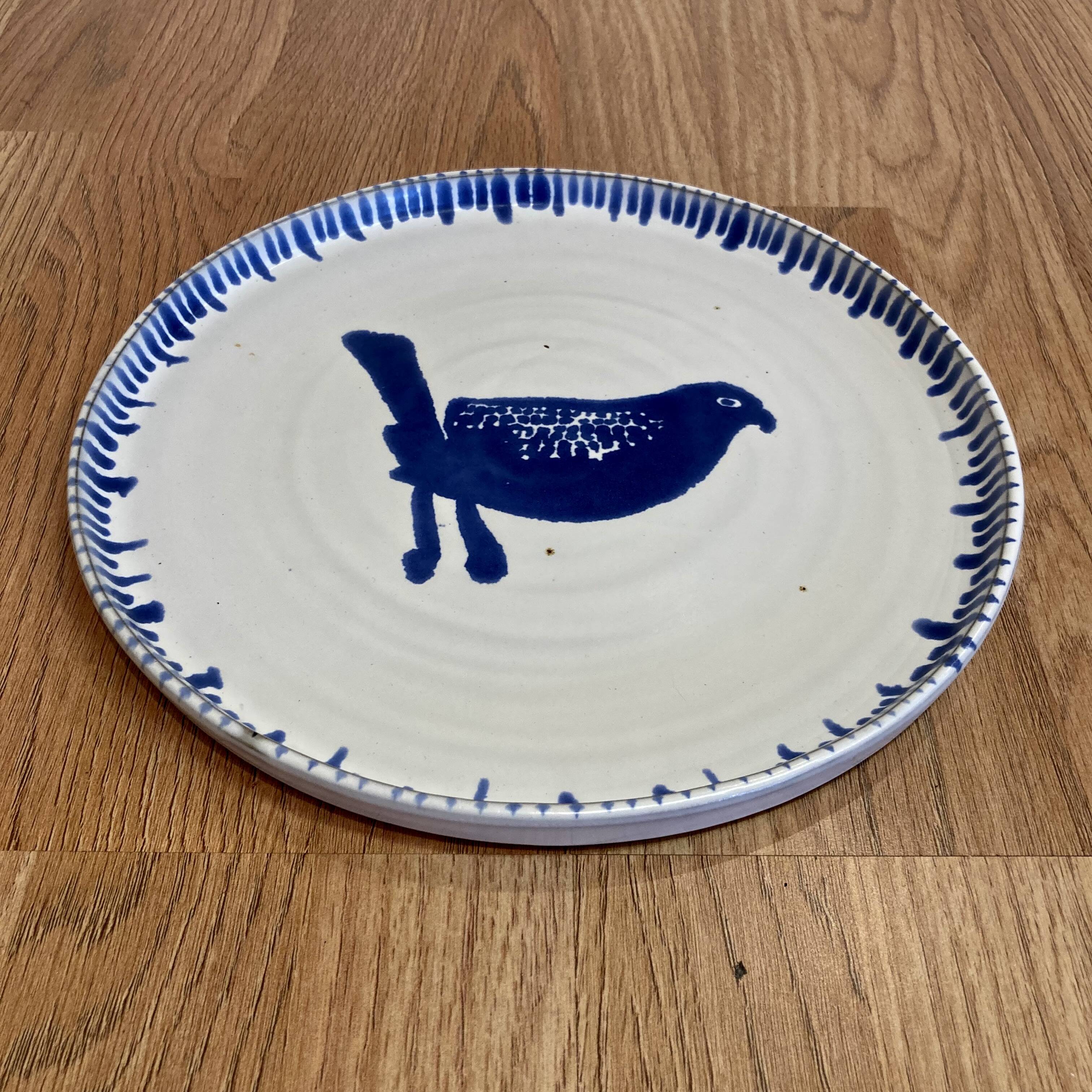 Set of 6 completely handmade plates.