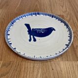 Set of 6 completely handmade plates.