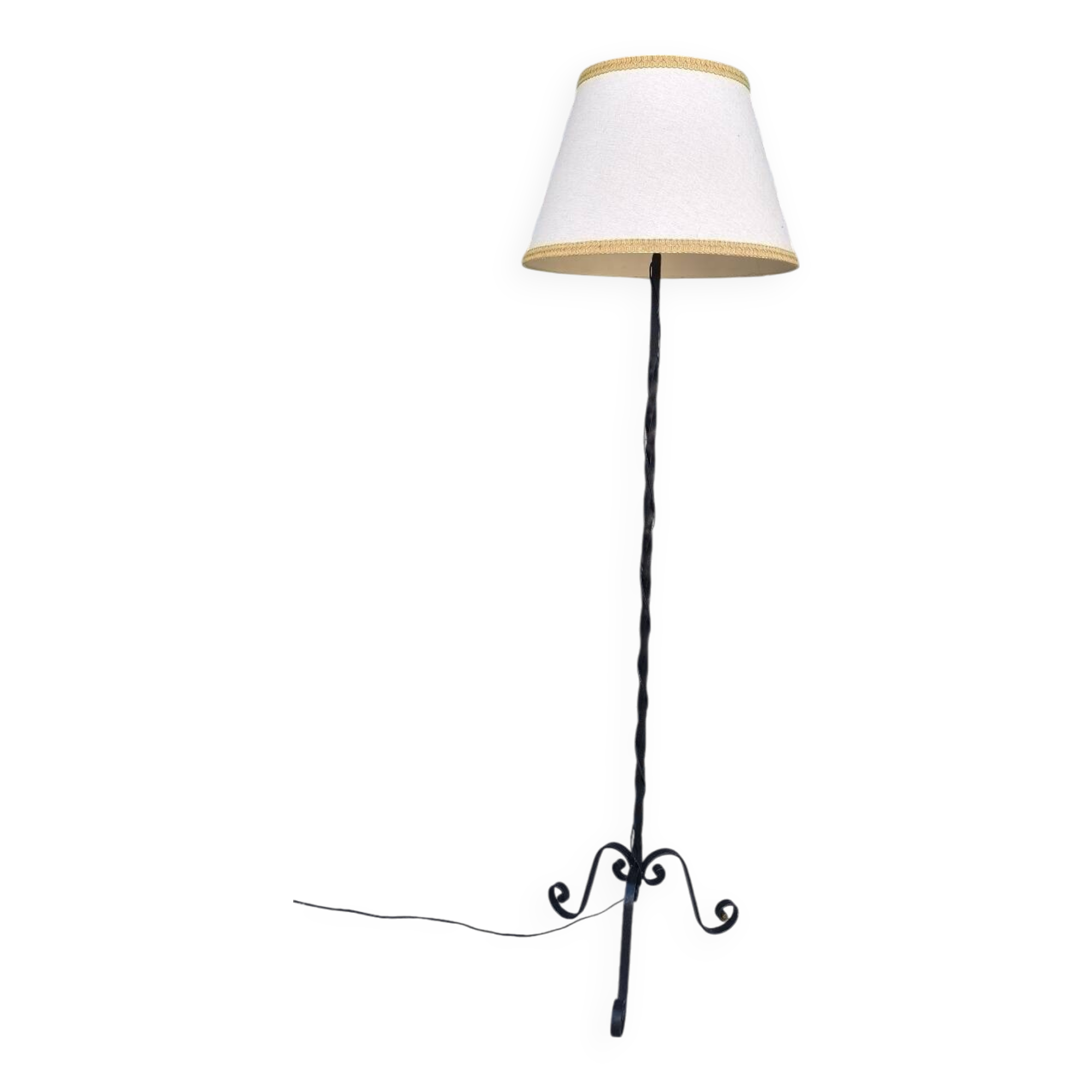 Wrought iron floor lamp from the 60s