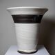Large modern Raku lamp in beige and brown by Keramos Sèvres - René Hénon