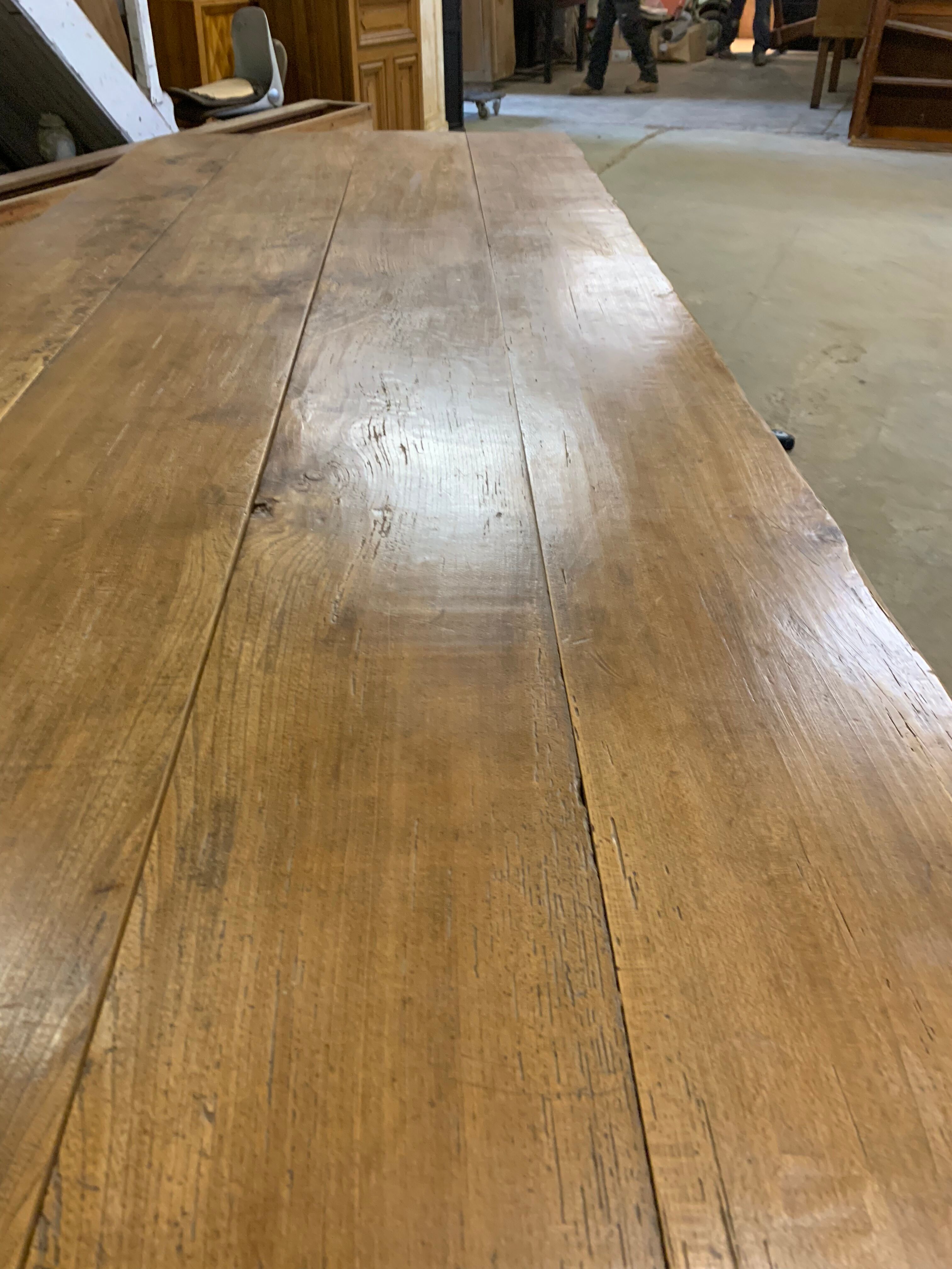 Old farm table 3.20 m elm and oak