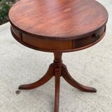 English style round side table lion claw 60cm