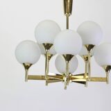 Sputnik chandelier by Kaiser, Germany, 1970s.