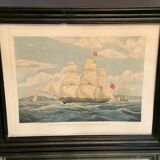 Engraving XIXth The Samuel Enderry of 422 tons William Lisle W.J. Huggins Rosenberg