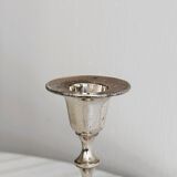 Small patinated candle holder.