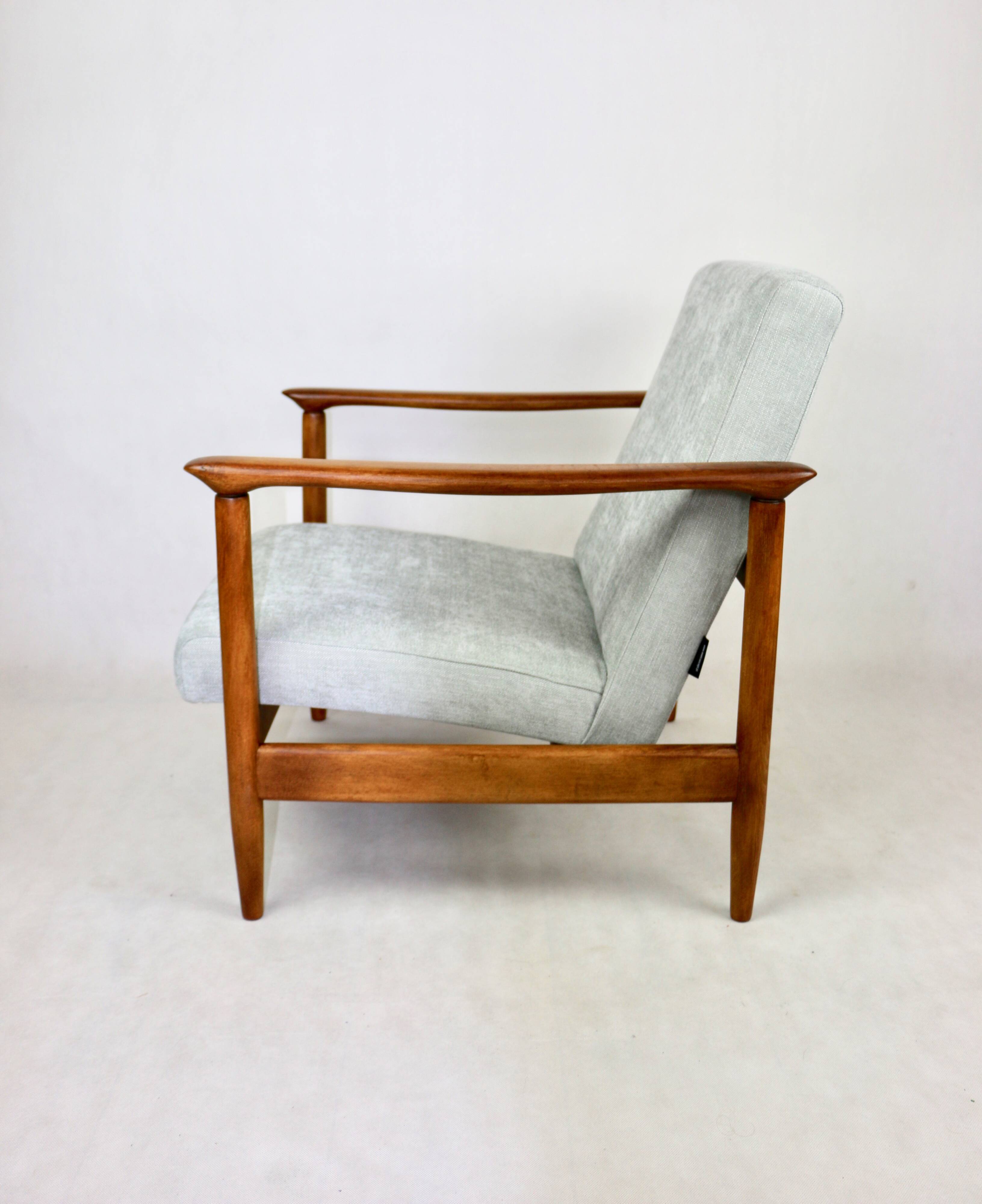 Light Blue GFM-142 Armchair by Edmund Homa, 1970s
