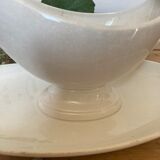 Creil and Montereau porcelain sauce boat