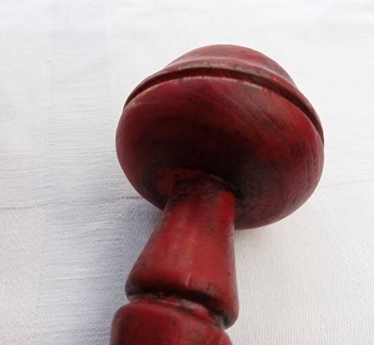 Weathered wood coat rack