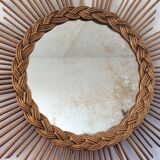 Rattan sun mirror from the 50/60s