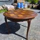 Extendable table in Louis XV style in oak (2 extensions)