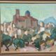 Original  Swedish Oil on Canvas – “Southern City” by Bengt Ellis, Signed