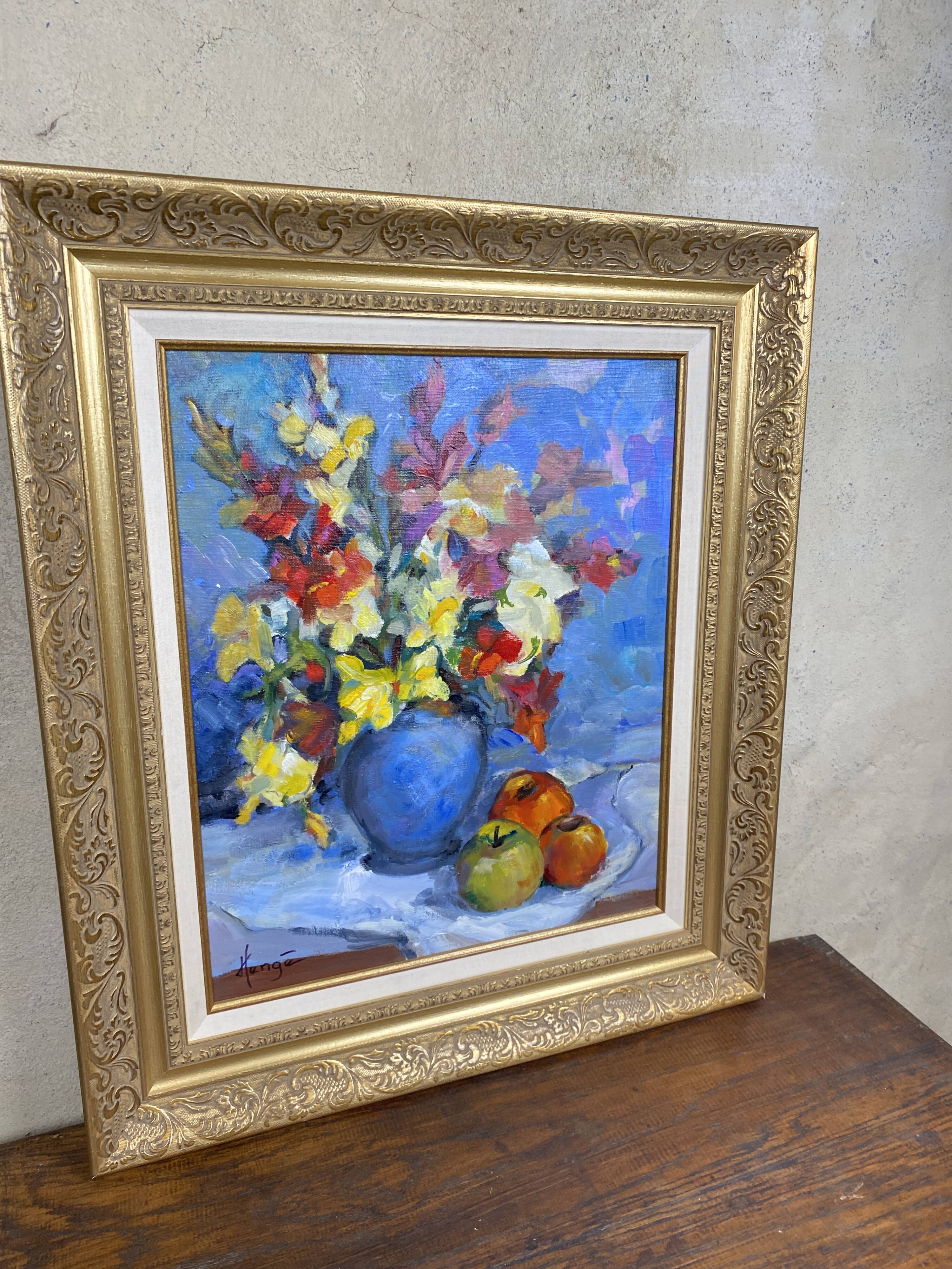 Painting Still Life Oil on Canvas Julien Hengé