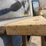 Raw wood workbench