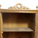 Art Deco display case in solid wood and glass, 1930s