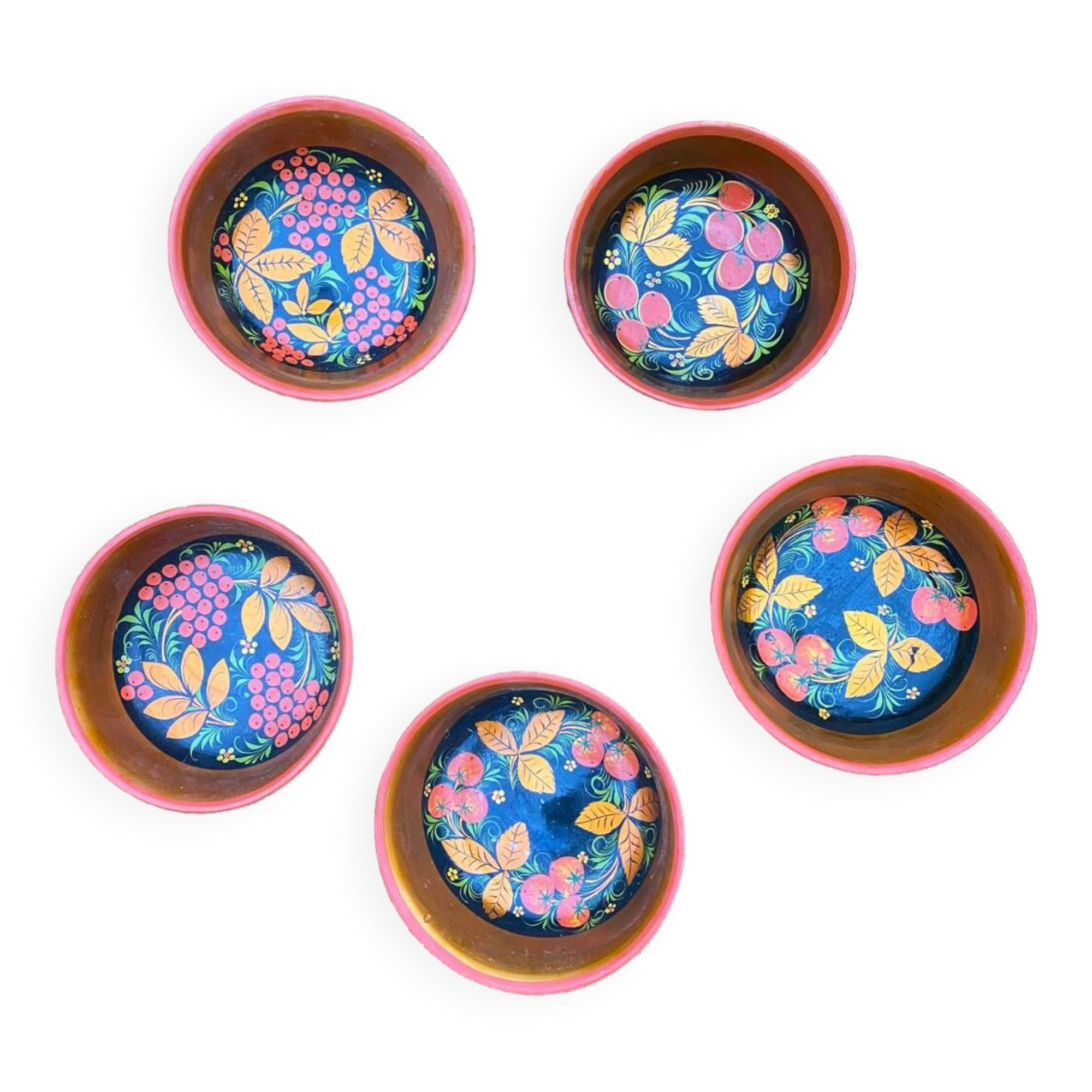 Russian folk art bowls