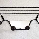 Wrought iron wall rack