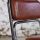 8 vintage tubular chrome and skai chairs, 1970