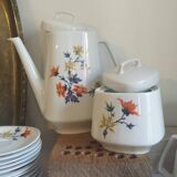 French floral porcelain coffee service