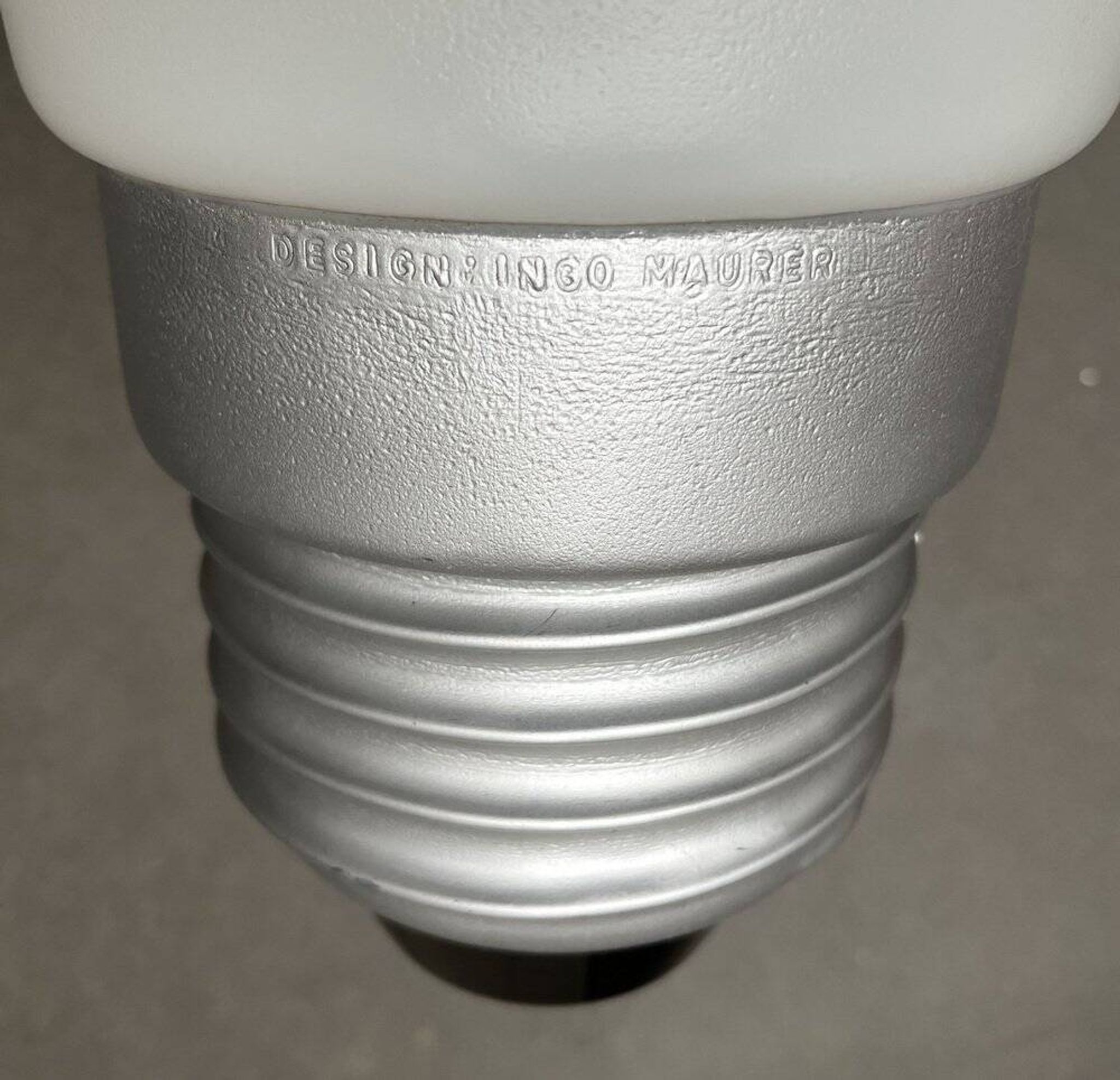 Bulb lamp, bulb on a stand or German suspension in mid-century space style by Ingo Maurer for M Design, 1960s.