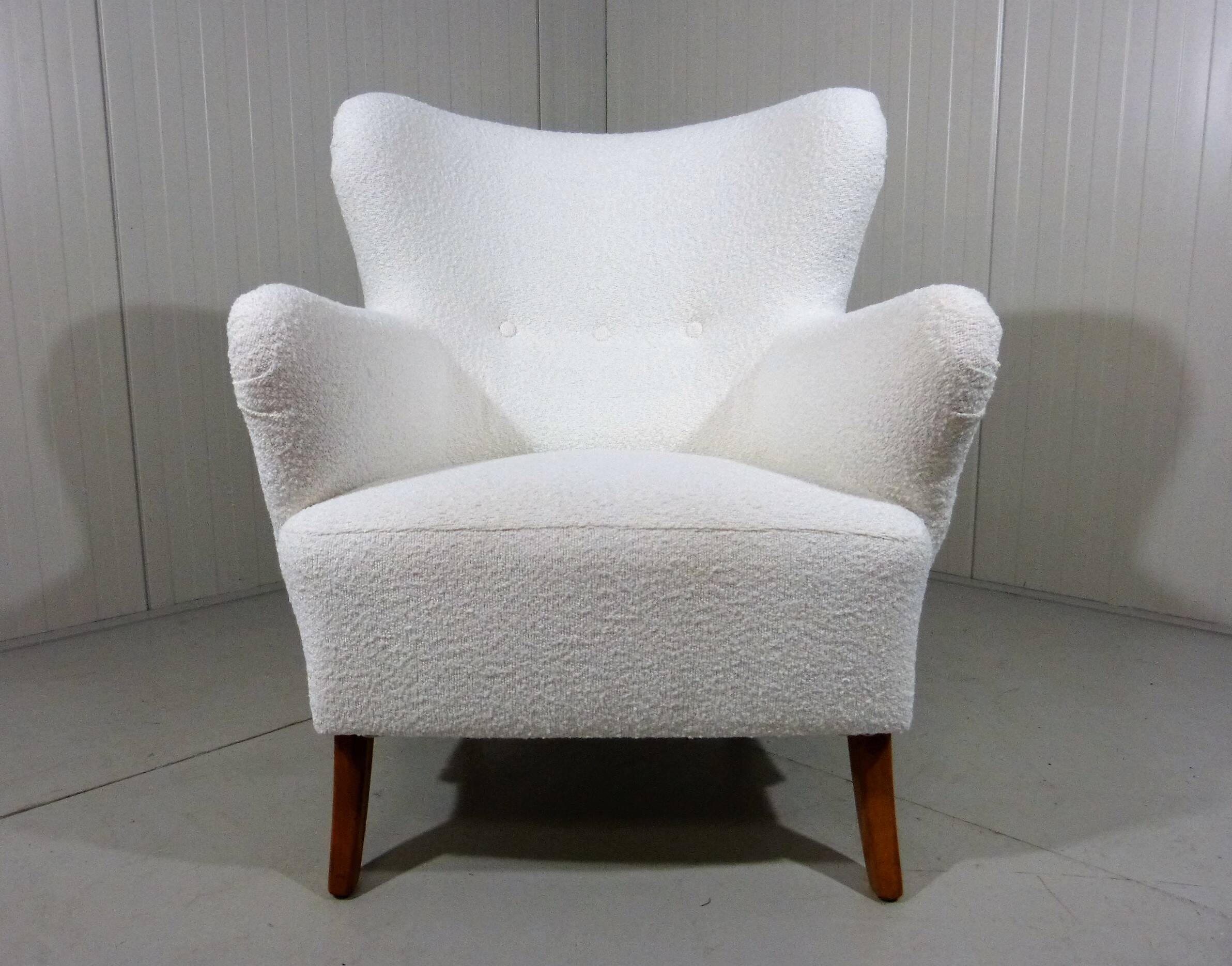 Boucle armchair lounge chair Sweden, 1950’s