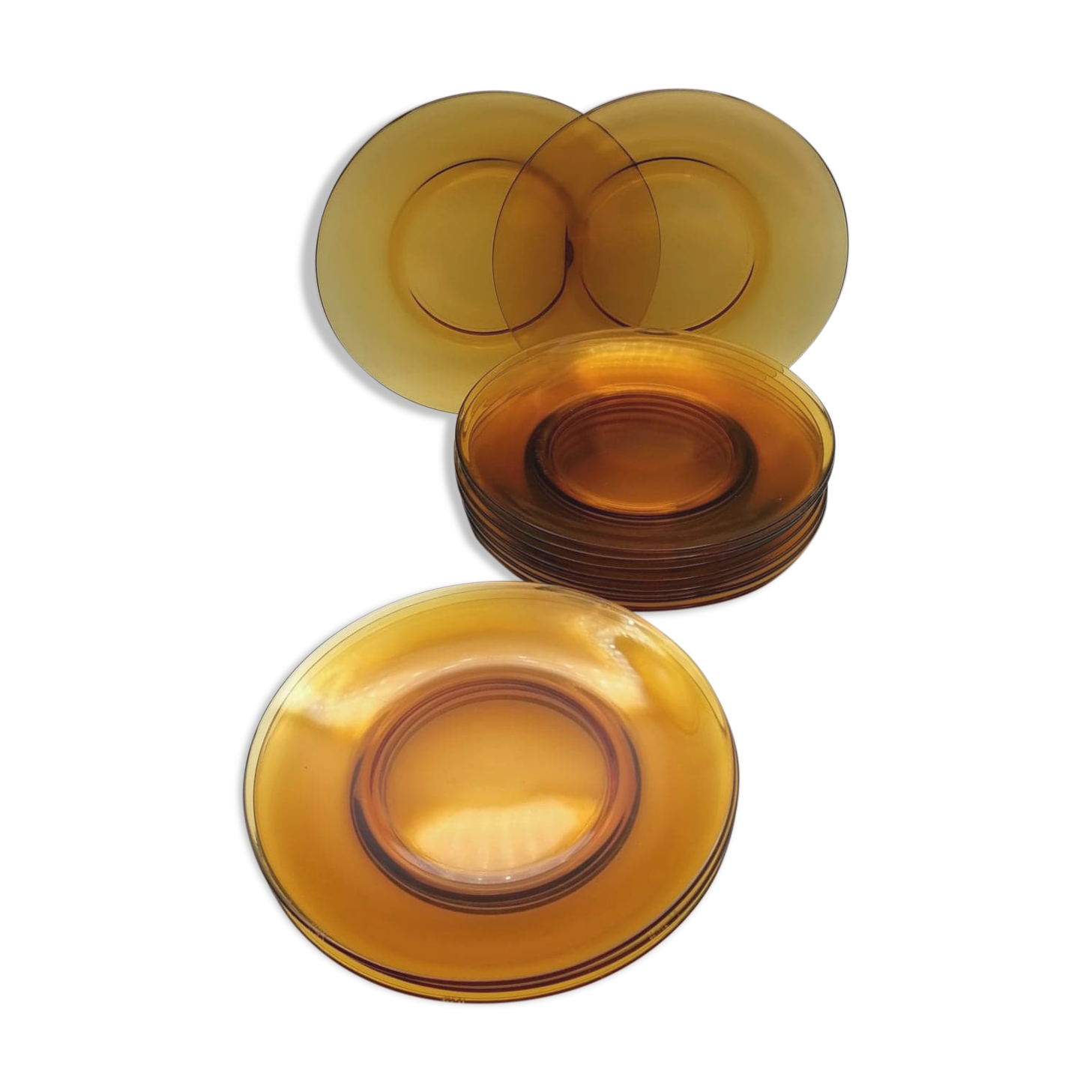 Vintage yellow plates