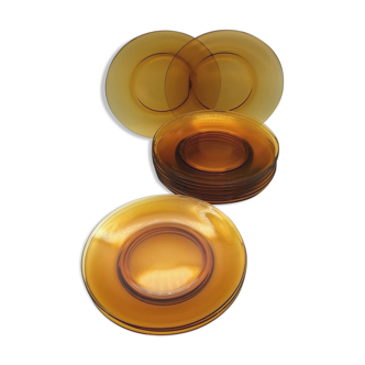 Vintage yellow plates