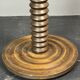 Midcentury brutalist chunky wood turned floor lamp, Charles Dudouyt style.