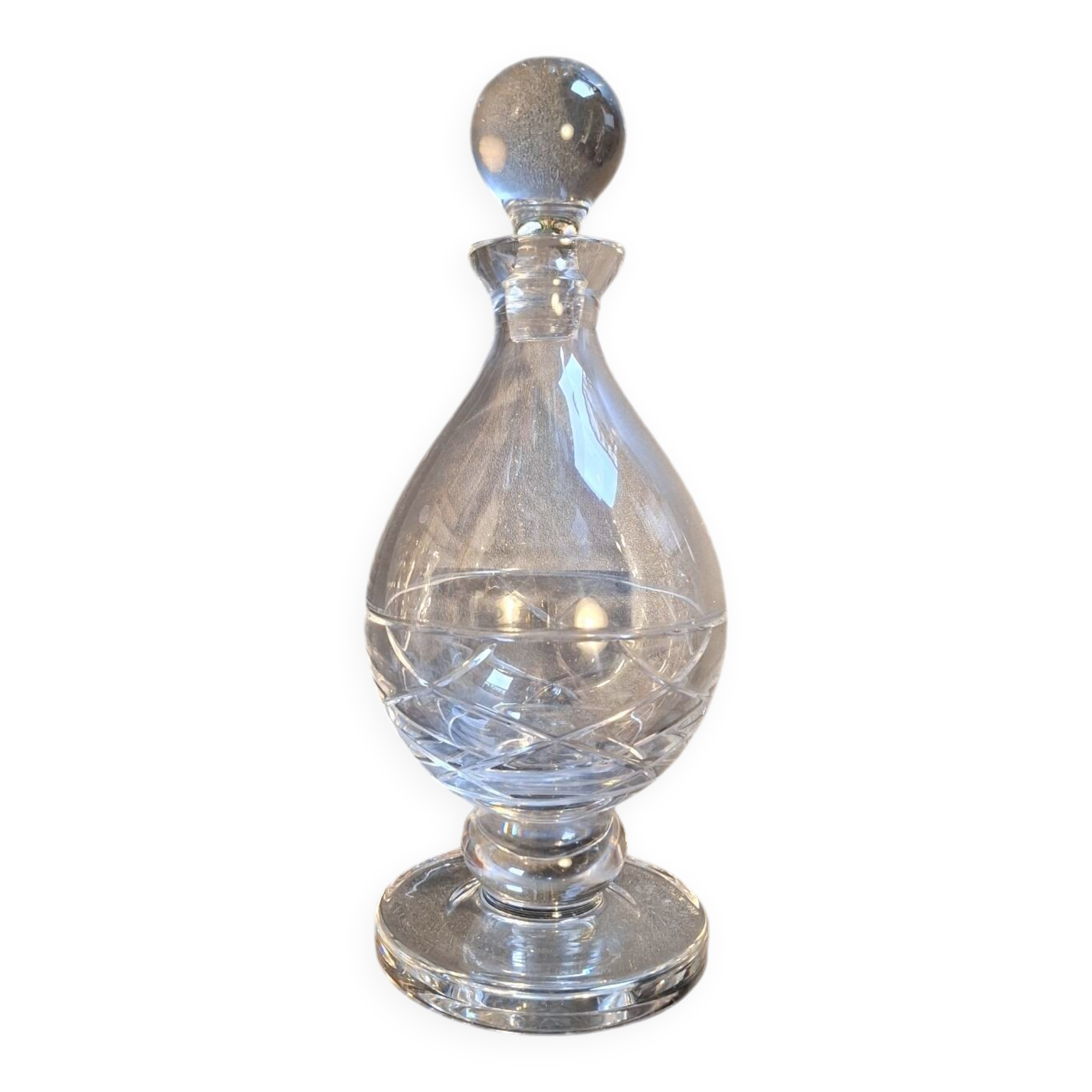 Cut crystal carafe