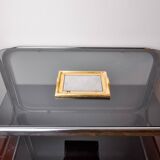 Brutalist pocket emptier by David Marshall, bronze and aluminum, Spain, 1980